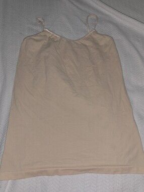 So Seamless Camisole Top Adjustable straps sz XL Cream Tan